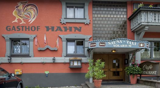 Eingang des Hotel Hahn in Altach